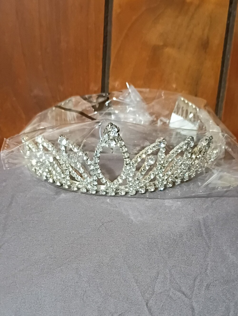 Silver Rhinestone Tiara Headband - Sparkling Hair Accessory